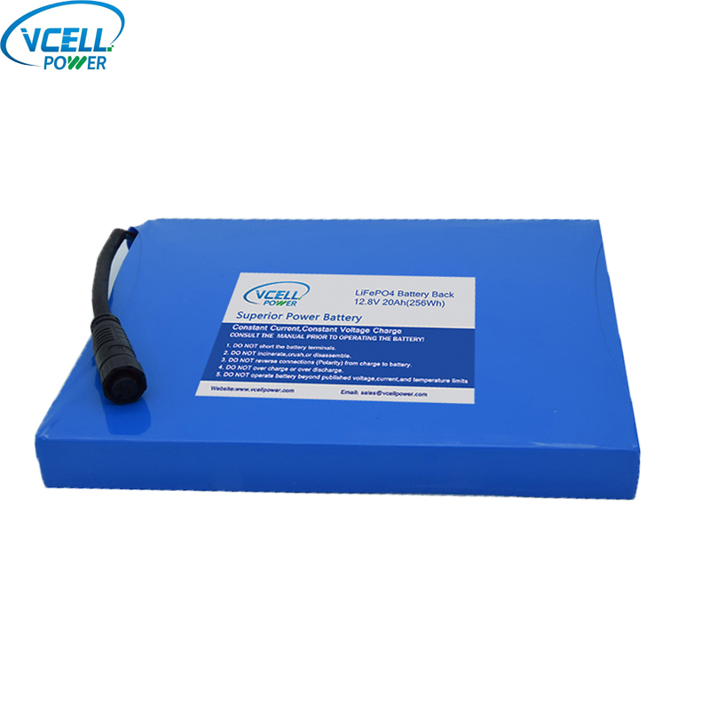 12,8V 20Ah uppladdningsbart LiFePO4-batteri