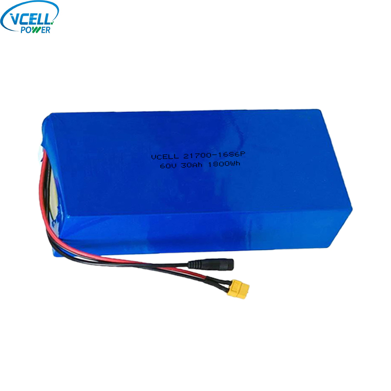 60V 30Ah uppladdningsbart litiumjonbatteri