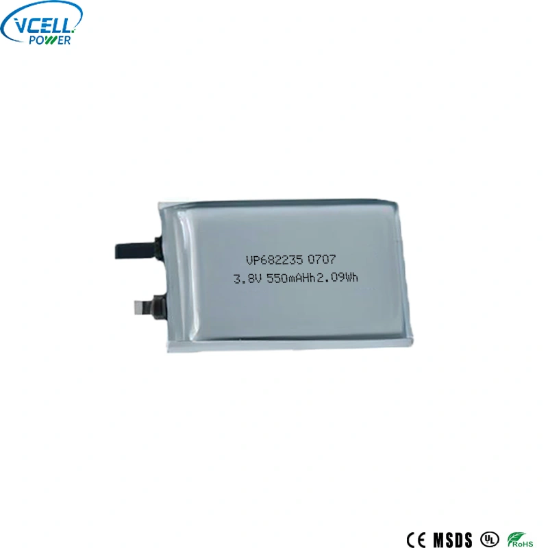682235 3,8V 550mAh litiumpolymerbatteri